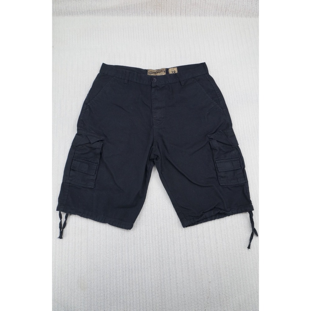 Evolution in Design Cargo Shorts Mens 38 x 12" Black Hip Hop Streetwear Skate